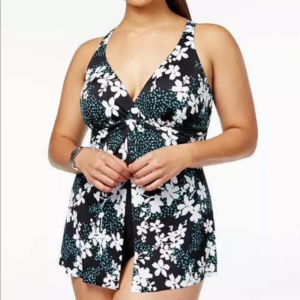 SWIM Solutions Tummy-Control Swimdress NWT